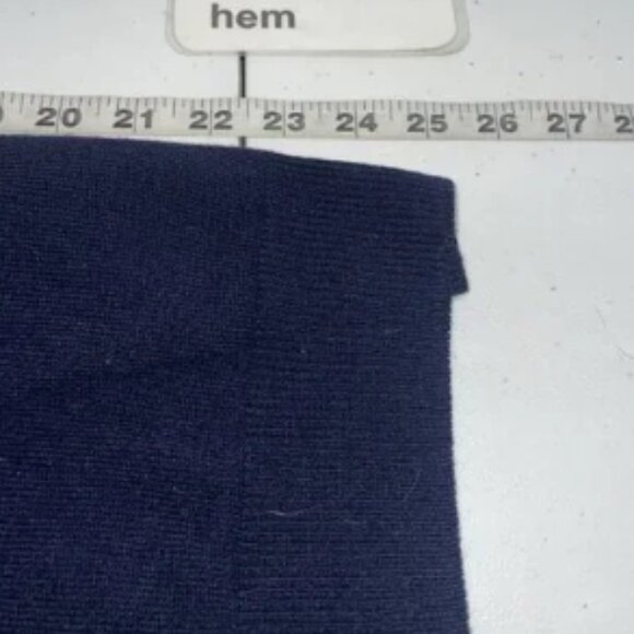 Barbour Men's Navy Blue v neck Cashmere wool Elbow Patch Tartan size Med - Picture 5 of 7